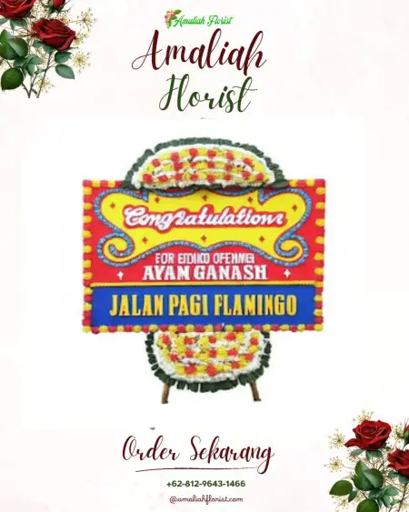 Sewa Papan Bunga Blok M Square